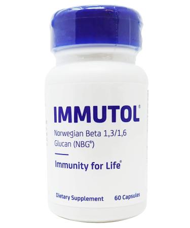 IMMUTOL Norwegian Beta-1 3/1 6-Glucan (NBG) 60 Caps