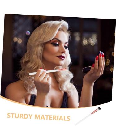 WOONEKY Fish Tail Brush Highlighter Blush Brush Loose Powder Brush Nose Shadow Brush Makeup Supplies White 18.50X1.00X1.00CM White - Buy Online on GoSupps.com