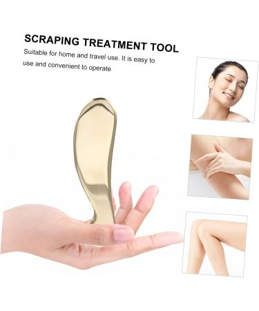 Minkissy Stainless Steel Gua Sha Scraping Board Multi-Function Facial & Body Massage Tool | Beauty Massager 12.3x3.1cm - Buy Online on GoSupps.com