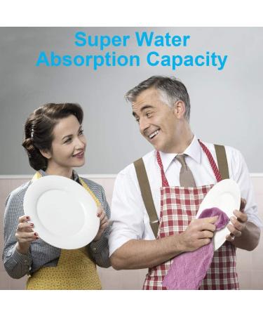 Super Absorbent Small Kitchen Towels 6x10 inch - Set of 11 Multipurpose Dish Cloths for Quick-Drying and Reusable Cleaning - Ideal for Furniture, Kitchen, and Tableware - Buy Online on GoSupps.com
