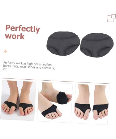 FRCOLOR 2pcs Hallux Sleeve Foot Pads - Silicone Metatarsal Cushions & Forefoot Support for Pain Relief - Black - Perfect for Women - Buy Online on GoSupps.com