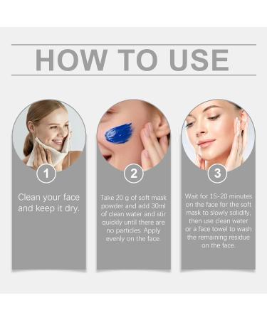  Fravsiu Clay Powder Face Masque 100g Firming Cleanser Wash Off Brightening Formula Pore Minimizing Cosmetics Mud Ideal for Dry Sensitive Skin Night Routine and Home Spa - Buy Online on GoSupps.com