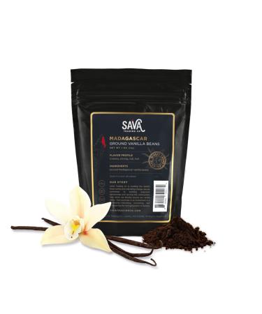 SAVA Trading Co Madagascar Pure Ground Vanilla Bean Powder  Great Coffee, Cocoa & Vanilla Tea Flavor Enhancer  Pure Vanilla Powder (1 oz)