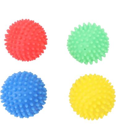 Reusable Clothes Dryer Balls Silicone Clothes Dryer Balls Durable Silicone Wrinkle Remover for Laundry (Red Yellow Blue Green 4 PCS) - Buy Online on GoSupps.com