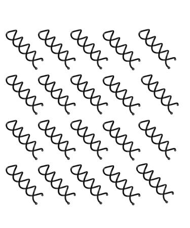 Androxeda 20 Pieces Spiral Hair Clips Hair Clip Stick DIY Style