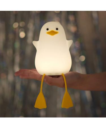 YuanDian Cute Duck Night Light Gifts for Women Teen Girls Baby Night Lights for Kids Bedroom Cute Christmas Seagull Chick Silicone Nightlights for Children Toddler.