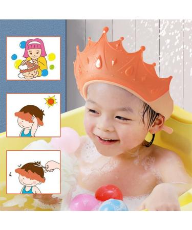 Adjustable Silicone Shower Hood for Kids - Hair Washing Protection & Eye Care | Shampoo Brush Included - Buy Online on GoSupps.com