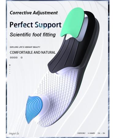 Orthopedic Insoles for Men & Women - Arch Support Shock Absorption & Cushion Inserts for Pain Relief - Sport Insoles (Men 10-11/Women 11-12 White - Buy Online on GoSupps.com