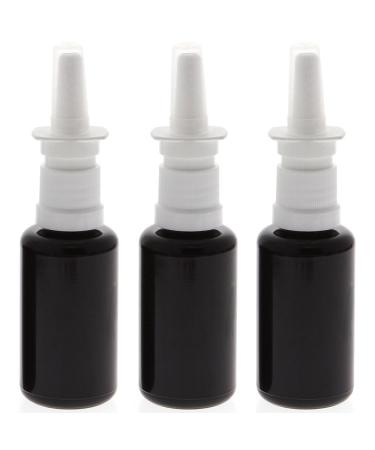 Empty nasal spray Miron bottle with finger atomizer Kosmetex nasal atomizer nasal sprayer violet glass vaporizer 3 x 30 ml