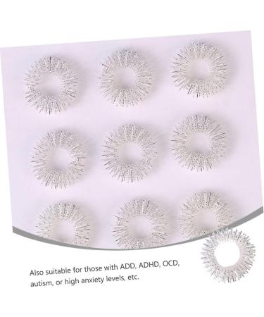 Tovinanna 10-Piece Finger Massage Acupressure Ring Set - Sensory Fingertip Massage Devices for Relaxation & Wellness - Buy Online on GoSupps.com