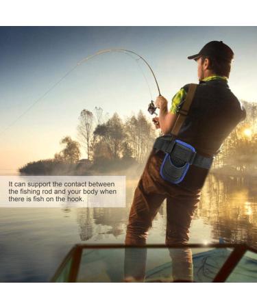 Adjustable Fishing Waist Strap | Lightweight Ox Fabric Belt Rod Holder | Black Angling Tools Accessory - Buy Online on GoSupps.com
