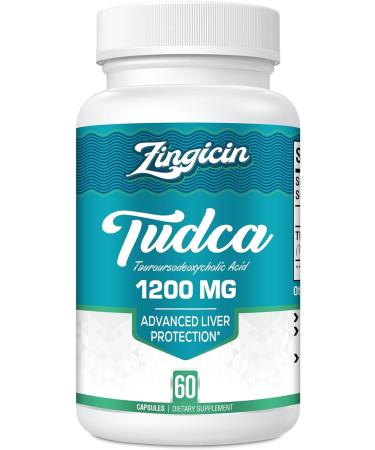 TUDCA Supplement 1200mg - 60 Veggie Capsules,Powerful TUDCA Bile Salts Supplements for Liver,Digestion - Buy Online on GoSupps.com
