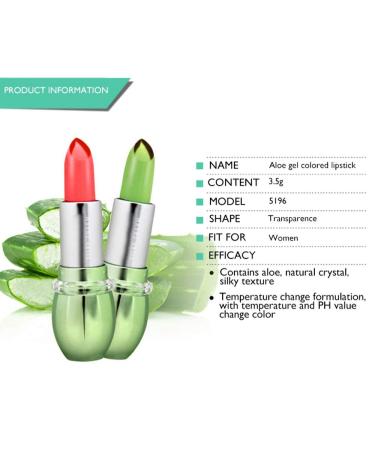 6 Colors Aloe Vera Gel Lipstick - Waterproof Moisturizing Temperature Color Changing | Buy Now for Global Shipping - Buy Online on GoSupps.com