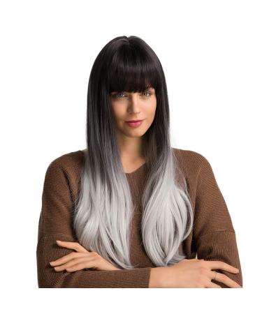 Wig Women Long Hair Black Long Curly Synthetic Wavy Cosplay Brazilian Women Hair 80s 70s 50s 60s
