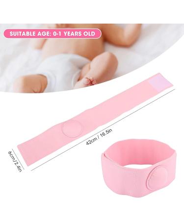 2pcs Cotton Umbilical Hernia Belt for Baby | Pink Infant Navel Support Wrap - Buy Online on GoSupps.com