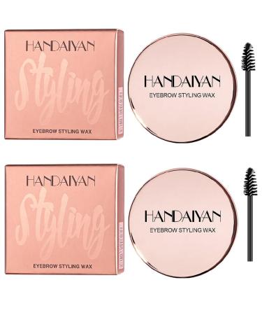 Bridal wax brewing gel brow shaping wax for bridal lamination effect bridal gel clear soap waterproof eyebrow styling wax long eyebrow make-up for lamination effect (2 PCs)