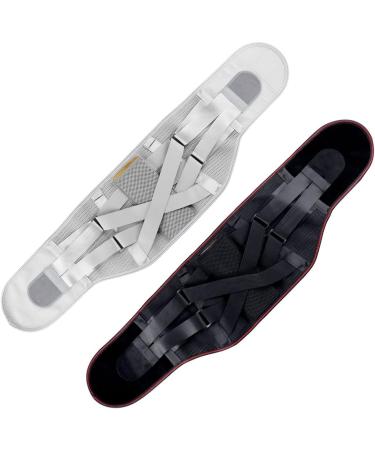 ZWEBY Adjustable Lower Back Support Belt | Breathable Lumbar Support for Men & Women | Ideal for Work Office & Sports | Black (L) - Buy Online on GoSupps.com