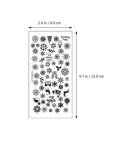 Lurrose 8-Piece Christmas Nail Stamping Plates - Stainless Steel Nail Art Stamps for DIY Manicure - Impressive Nail Art Kit - Buy Online on GoSupps.com