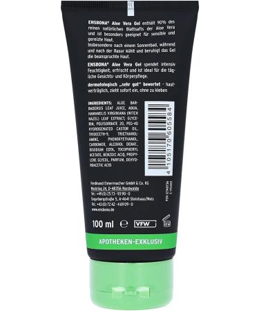 Ensbona Aloe Vera Gel 90% - Pure Skin Moisturizer & Soothing Gel for All Skin Types | International Shipping Available - Buy Online on GoSupps.com