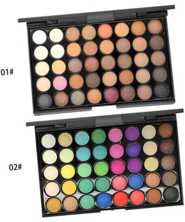 DOITOOL 2pcs 40 Eye Shadow Eyeshadow Pallet Eyeshadow Matt Eyeshadow Powder Palette Multicolor 1 count (Pack of 1) As Shownx2pcs - Buy Online on GoSupps.com