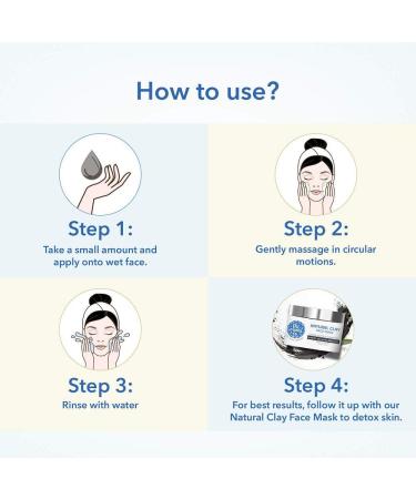 Natural Clay Face Wash by The Moms Co. | Purifying Moroccan Lava Clay & Activated Charcoal | Detox & Brighten for Normal to Oily Skin | International Shipping Available - Buy Online on GoSupps.com
