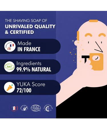 Monsieur Barbier : Savon de Rasage BETTER-SHAVE - Savon rasage homme artisanal naturel et id al pour peaux peaux s ches peaux sensibles et barbes dures - 100% Made in France ! 150 mL Unique - Buy Online on GoSupps.com