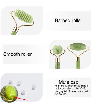 Lamkrtlp Jade Roller & Gua Sha Set - Authentic Jade Facial Massager for Skin Relaxation & Rejuvenation | International Shipping - Buy Online on GoSupps.com
