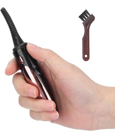 Verdant Touch Portable Electric Eyelash Curler Heated Electric Eyelash Curler Rechargeable Portable Silicone Brush Head for Women Black - Buy Online on GoSupps.com