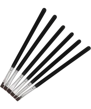 FRCOLOR 24 Pieces Flat Eyebrow Brush Eyelash Brush Flat Thin Eyeliner Brush Cosmetic Brush Flat Concealer Brush Eyebrow Makeup Brush Wooden Handle Flat Tool Travel - Buy Online on GoSupps.com