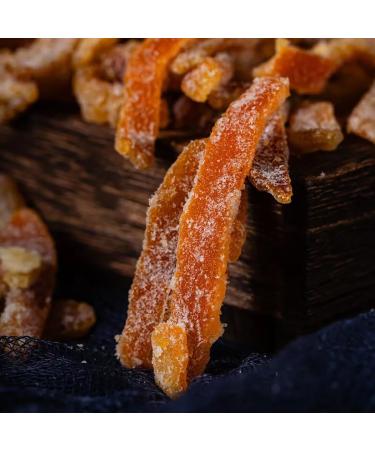 Tangerine Peel 10.6 OZ. Orange Peel Honey Tangerine Peel Casual snack snacks candied fruit dried Making tea Dried Mandarin Orange Peel Real Fruit dried tangerine peel - Buy Online on GoSupps.com