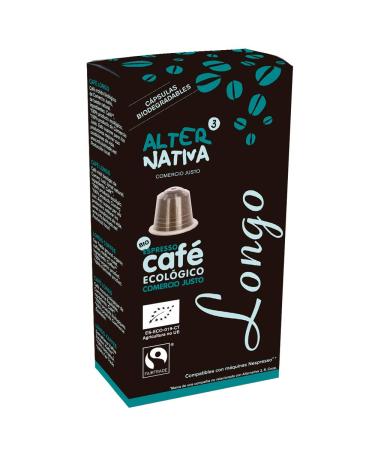 AlterNativa3 AlterNativa3 Lungo Nespresso Compatible Organic Coffee Capsules - Aluminium Free & Compostable - Pack of 10
