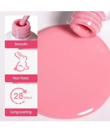 Gellen Gel Nail Polish Kit - 6 Stunning Shades Hot Baby Pink Glittering Pink Shimmer White Mermaid Pearl Shell Gel Polish Set Thread Effect Soak Off Gel Holiday Gifts for Women Pretty in Pink - Buy Online on GoSupps.com