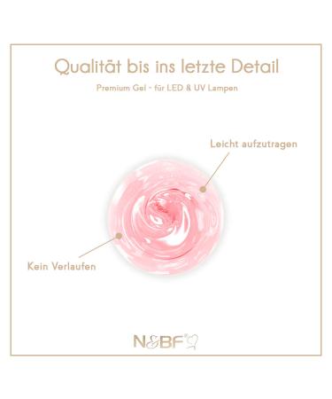 Buy N&BF UV + LED Fiberglass Gel Comfort Line Rose 15ml | High-Quality Professional Fiberglass Gel | Prime Men Assembly Gel | Stable & Break-Proof | Made in Germany - Buy Online on GoSupps.com