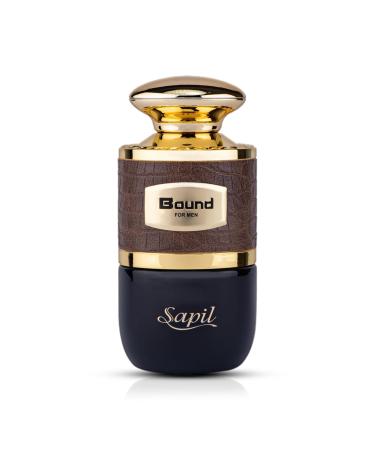 Sapil Bound Perfume for Men - Long-Lasting Dubai Cologne with Spicy and Woody Notes - 3.4 Oz (100 ml) EDT Spray - Ideal Arabic Cologne for Men Daily Wear and Special Occasions