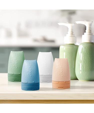 IUASZZ Portable Travel Bottles Set - TSA Approved 2oz, 4 Pieces Squeezable Leak Proof Silicon Tubes - Refillable Toiletries Containers for Shampoo, Shower Gel - Blue Pink (4 colors) - Buy Online on GoSupps.com