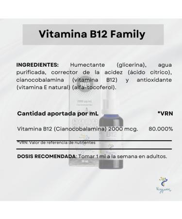 Zamdeh Laboratories SL Vitamine B12 Family Sublingual Natural Liquid Vegan 30 ml - Buy Online on GoSupps.com