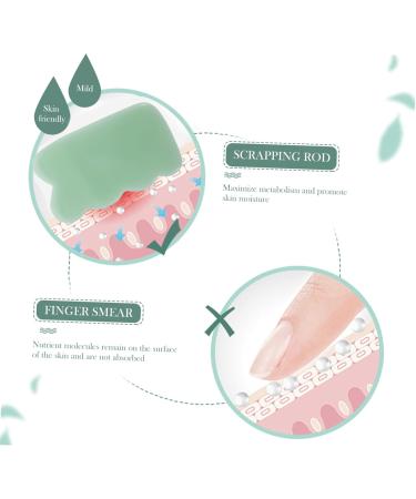 Frcolor 2-in-1 Jade Face Massager & Scraper - Portable Therapeutic Massage Tool for Relaxation & Relief - International Shipping Available - Buy Online on GoSupps.com