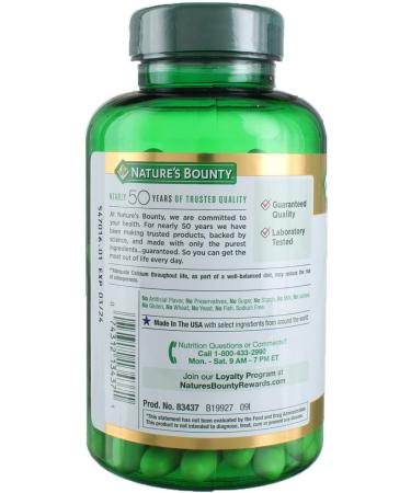 Nature's Bounty Calcium 1200mg + D Softgels - Pack of 4 | 120 Each for Strong Bones - Buy Online on GoSupps.com