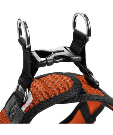 HUNTER HILO COMFORT Harness for Small Dogs - Mesh & Reflective Orange XS | International Shipping Available - Buy Online on GoSupps.com