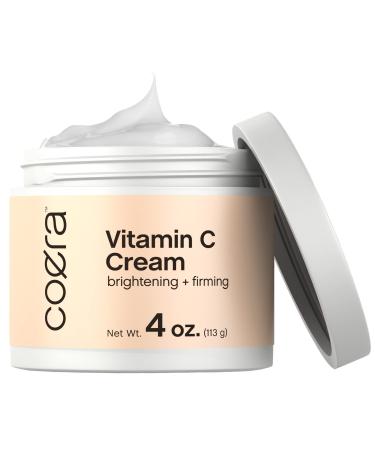 Vitamin C Cream | Brightening + Firming Formula | 4oz | Free of Parabens  SLS & Fragrances | Dark Spot Masker for Face  Skin & Eyes
