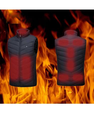 oelaio Lightweight Heated Vest for Men Women Electric USB Heating Vest for Winter Warm Heated Vest Warm Coat Out-Wear Black Medium - Buy Online on GoSupps.com