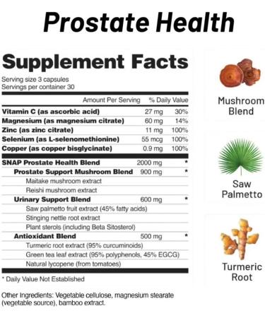Auivty Prostate Health Supplement Saw Palmetto Nettle & Plant Sterols Supports Prostate & Urinary Health with Turmeric Zinc & Magnesium 90 Vegan Capsules Non-GMO - Buy Online on GoSupps.com