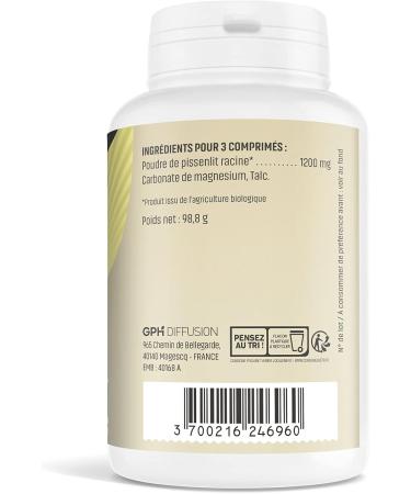 Herbs and Plants Dandelion Bio 200 Tablets 400 mg - Buy Online on GoSupps.com