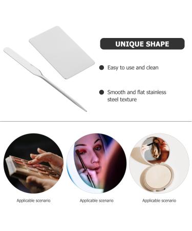 Buy Minkissy Makeup Mixing Palette Set - Stainless Steel Foundation Tray & Cosmetic Spatula | Perfect for Professional & DIY Makeup - Buy Online on GoSupps.com