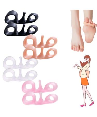 4 pairs of body feet aligner kit orthopedic bale correction gel toe ring from the leg type correction of the foot shape improvement in equilibrium and relief of foot pain