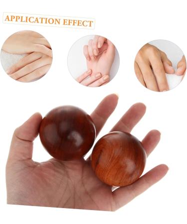 Frcolor Handball Massage Balls - Wooden Fitness & Gymnastics Rolling Balls for Stress Relief | International Shipping - Buy Online on GoSupps.com
