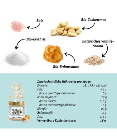 Bio-Almond Whey Protein with Erythritol & Vanilla - Low Carb Sugar-Free | Organic Salted Caramel 190g - International Shipping Available - Buy Online on GoSupps.com