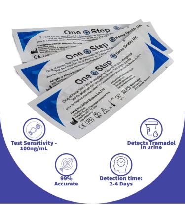 Tramadol Urine Drug Test Kit - 5 Strips | Home Screening Test - Buy Online on GoSupps.com