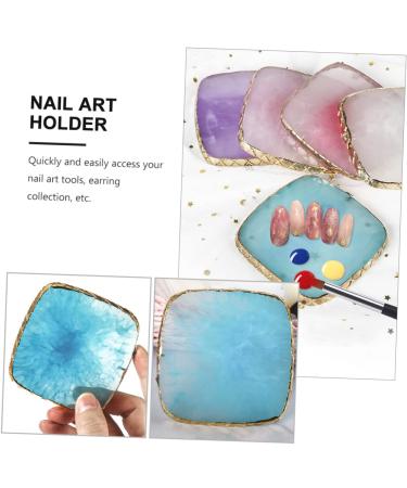 2pcs Nail Art Palette Set - Nail Polish Mixing & Display Tool for Professional Nail Art Design - Buy Online on GoSupps.com