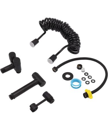 High Pressure Toilet Bidet Sprayer Kit - Modern Brass Toilet Spray for Women - Black Bathroom Fixture - International Shipping Available - Buy Online on GoSupps.com